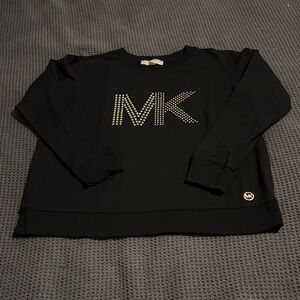 Michael Kors Black Sweatshirt with Gold Accents